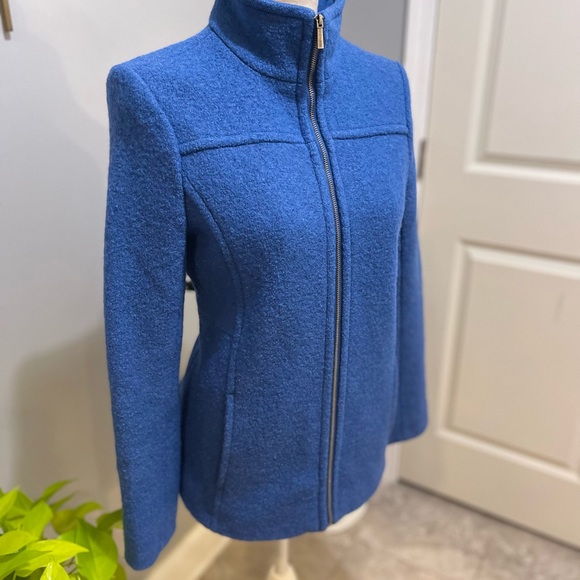 Land’s End cobalt blue coat 6P - Picture 3 of 5
